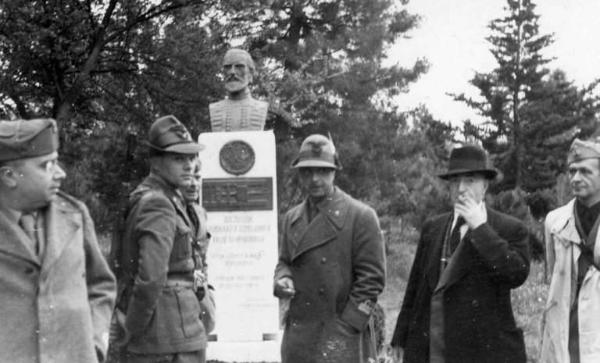 Giuseppe Bottai - Guerra d'Albania - Visita a Podgoritza