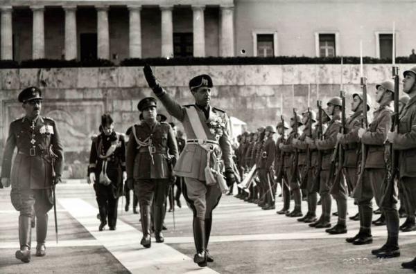 Giuseppe Bottai - Visita ad Atene - Manifestazione ufficiale