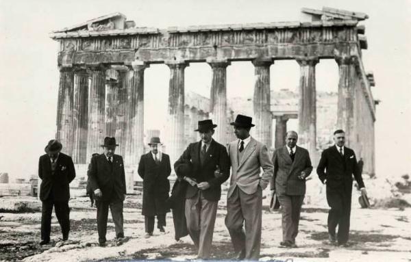 Giuseppe Bottai - Visita ad Atene - Visita all'Acropoli