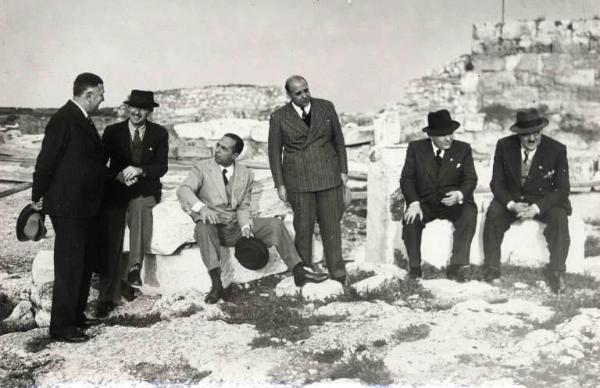 Giuseppe Bottai - Visita ad Atene - Visita all'Acropoli