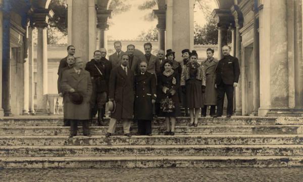 Giuseppe Bottai - Visita al museo etrusco di Villa Giulia