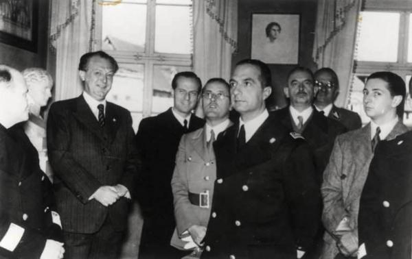 Giuseppe Bottai - Visita in Germania - Visita alla casa del poeta Schiller a Weimar