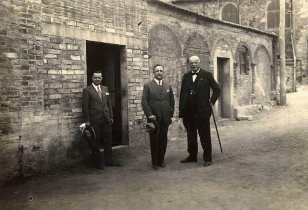 Giuseppe Bottai - Visita agli impianti industriali dei soffioni geotermici di Larderello