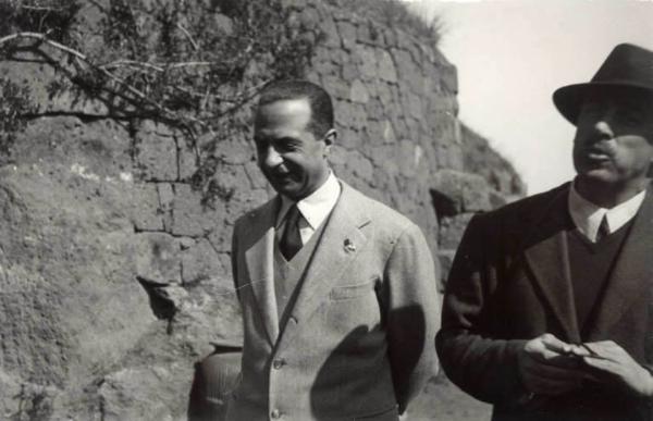 Giuseppe Bottai - Visita agli scavi di Cerveteri