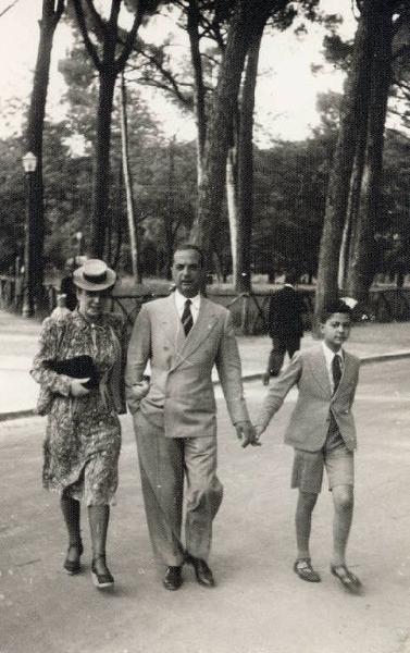 Giuseppe Bottai - Passeggiata a Villa Borghese