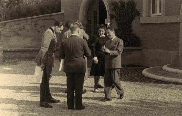 Giuseppe Bottai - Visita di amici all'abitazione di campagna a Monte Porzio