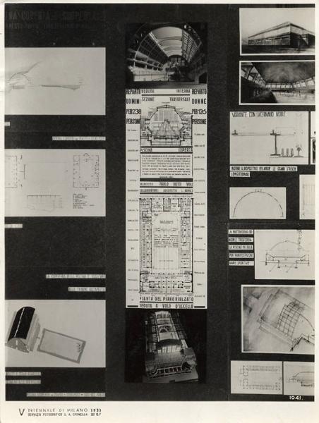 V Triennale - Mostra internazionale di architettura moderna - I° galleria dell'Italia - Progetti di edifici tipici - Piscine