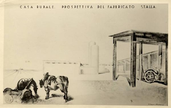 V Triennale - Mostra internazionale di architettura moderna - I° galleria dell'Italia - Progetti di edifici tipici - Concorso per casa rurale