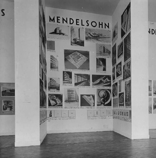 V Triennale - Mostra internazionale di architettura moderna - Galleria delle mostre personali - Scomparto Erich Mendelsohn