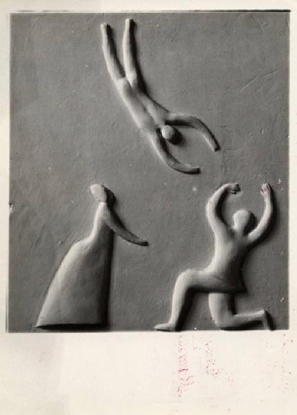 V Triennale - Arti decorative e industriali - Sala dell'E.N.A.P.I. - Ceramica - Formella in ceramica di Francesco Di Cocco