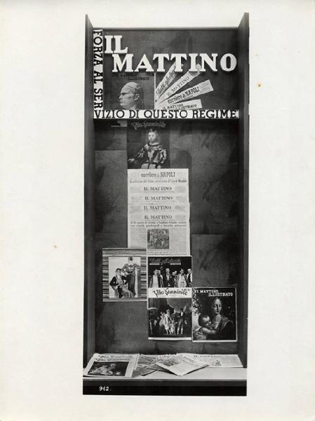 V Triennale - Mostre nel parco - Padiglione della stampa - Stampa italiana contemporanea - Vetrina de "Il Mattino"