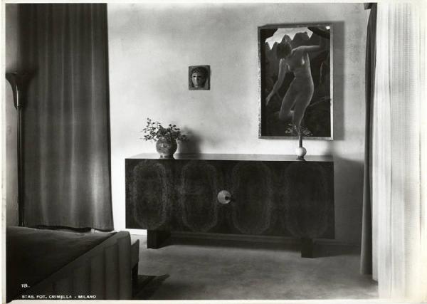 V Triennale - Mostra dell'abitazione - Casa appenninica di Melchiorre Bega, Alberto Legnani e Giorgio Ramponi - Camera nuziale