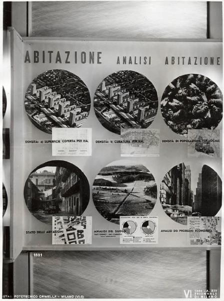 VI Triennale - Padiglione nel parco Sempione - Mostra internazionale di architettura - Sezione internazionale di urbanistica - Sezione II