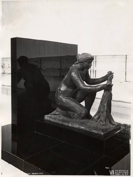 VI Triennale - Sezione della Francia - Statua "la lavandaia" di Auguste Renoir