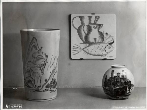 VI Triennale - Galleria delle arti decorative e industriali - Oggetti in ceramica
