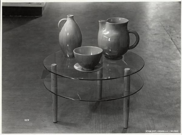 VI Triennale - Galleria delle arti decorative e industriali - Ceramiche di Albissola su tavolino