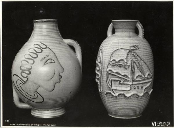 VI Triennale - Sezione dell'E.N.A.P.I. - Ceramiche - Vasi in ceramica