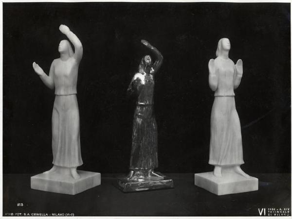 VI Triennale - Sezione dell'E.N.A.P.I. - Marmo, onice, alabastro - Statuette di alabastro