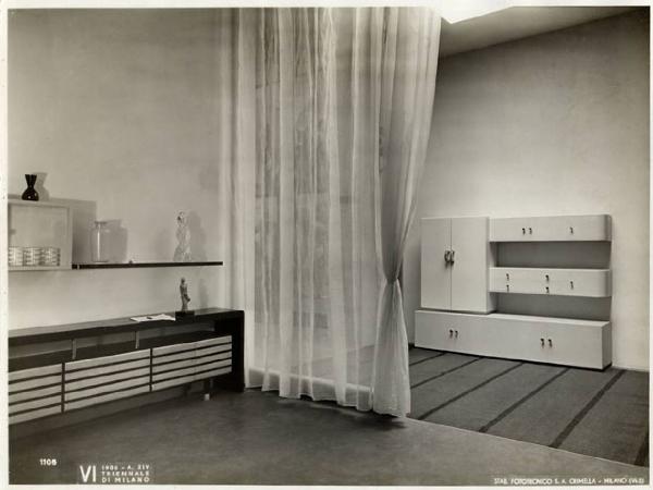 VI Triennale - Mostra dell'arredamento - Sala di soggiorno di Virgilio Vallot