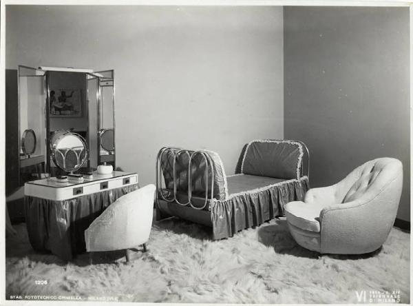 VI Triennale - Mostra dell'arredamento - Piccolo appartamento di Gio Ponti - Camera da letto