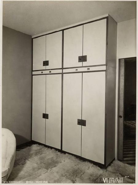VI Triennale - Mostra dell'arredamento - Piccolo appartamento di Gio Ponti - Armadio della camera da letto