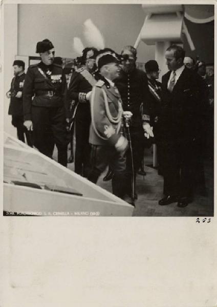 VI Triennale - Inaugurazione - Visita del re d'Italia, Vittorio Emanuele III di Savoia - Carlo Alberto Felice