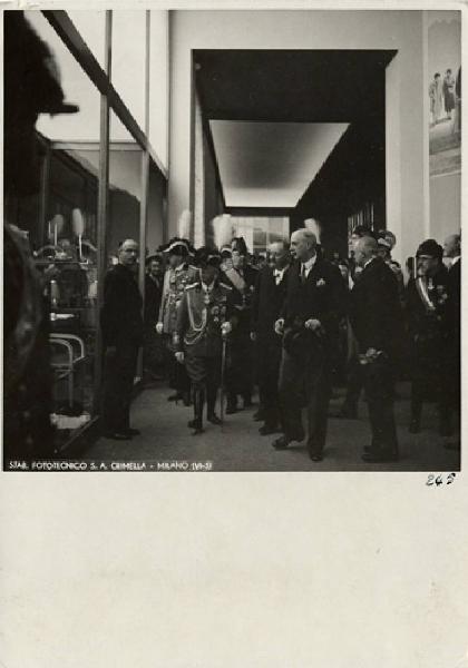 VI Triennale - Inaugurazione - Visita del re d'Italia, Vittorio Emanuele III di Savoia
