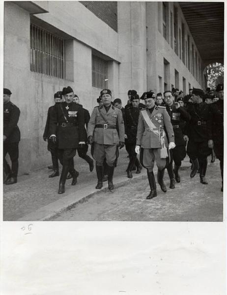 VI Triennale - Visita di Benito Mussolini - Giulio Barella - Giuseppe Pagano Pogatsching - Carlo Alberto Felice
