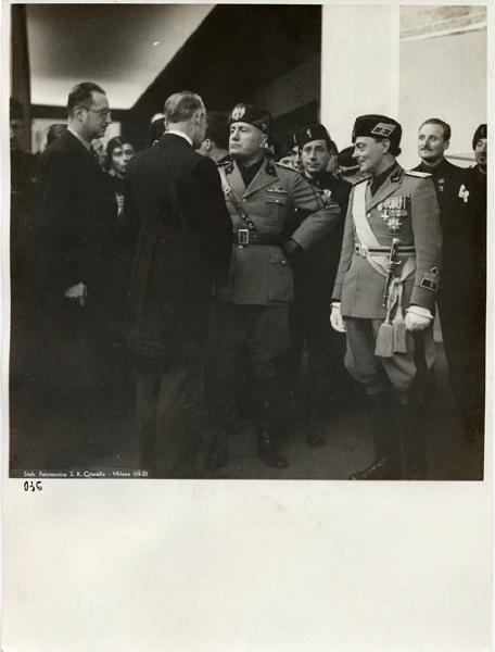 VI Triennale - Visita di Benito Mussolini - Giulio Barella - Achille Starace