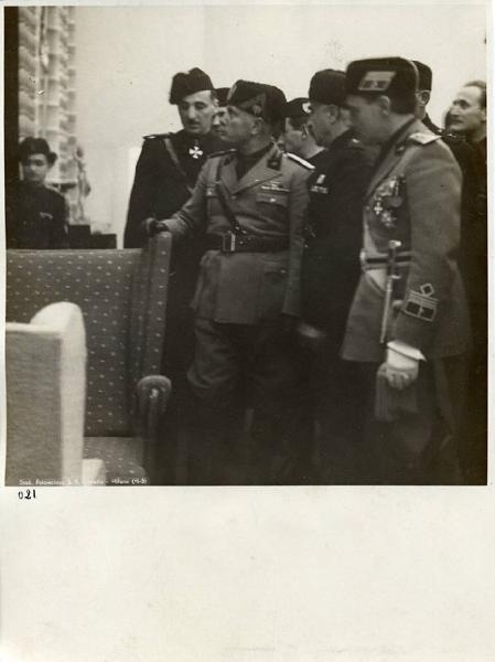 VI Triennale - Visita di Benito Mussolini - Giulio Barella - Carlo Alberto Felice