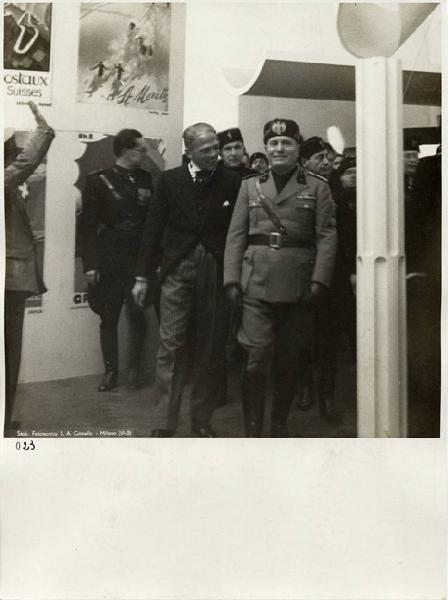 VI Triennale - Visita di Benito Mussolini