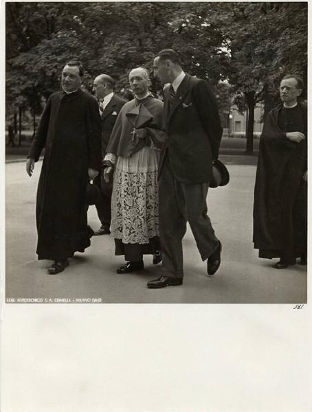 VI Triennale - Visita del cardinale Ildefonso Schuster - Carlo Alberto Felice