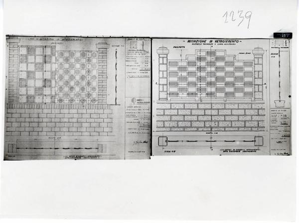 VII Triennale - Mostra dell'architettura - Sezione 6°. L'autarchia nella costruzione - Progetti del concorso per la sostituzione delle cancellate di ferro