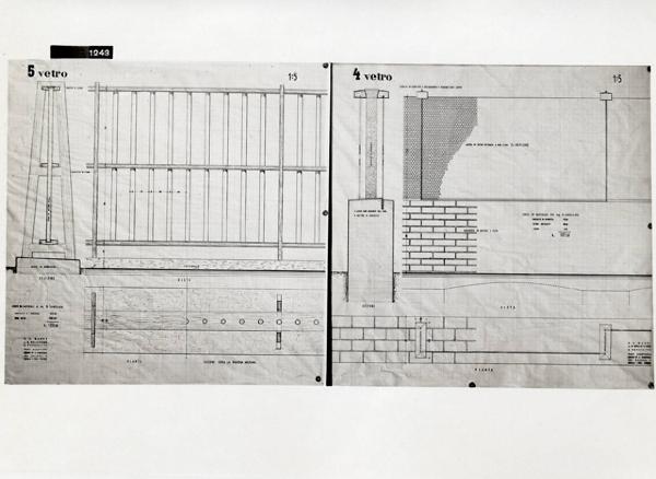 VII Triennale - Mostra dell'architettura - Sezione 6°. L'autarchia nella costruzione - Progetto per il concorso per la sostituzione delle cancellate di ferro