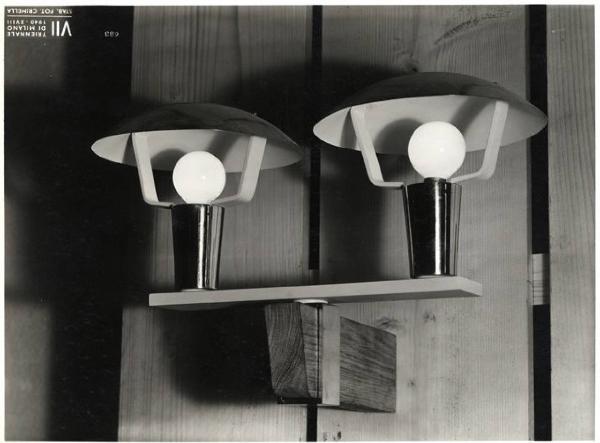 VII Triennale - Mostra dei metalli e dei vetri - Lampada a sospensione di Gino Sarfatti