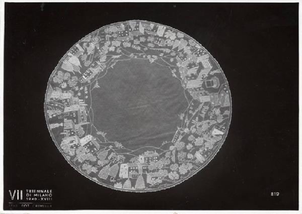 VII Triennale - Mostra dell'E.N.A.P.I. - Ricami e merletti - Centro ricamato di Anita Nespoli