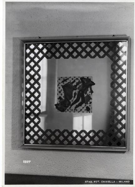 VII Triennale - Mostra dell'E.N.A.P.I. - Vetri e specchi - Specchio inciso di Umberto Zimelli