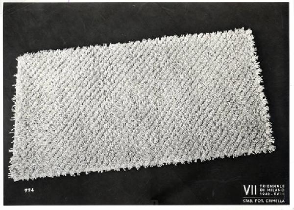 VII Triennale - Mostra dell'E.N.A.P.I. - Tappeti - Tappeto di lana annodato di Fede Cheti