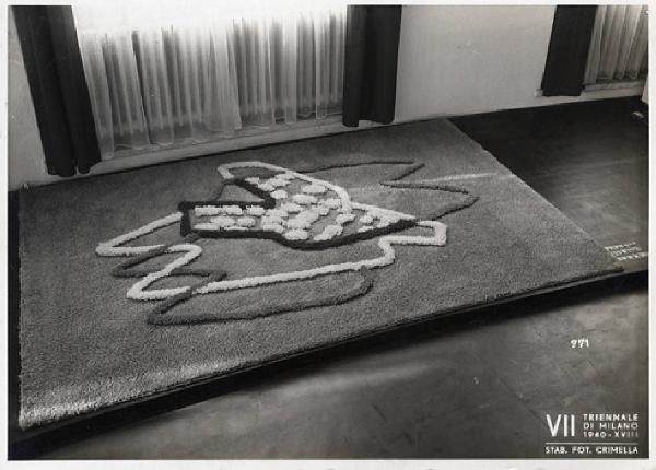 VII Triennale - Mostra dell'E.N.A.P.I. - Tappeti - Tappeto di lana annodato di Fede Cheti
