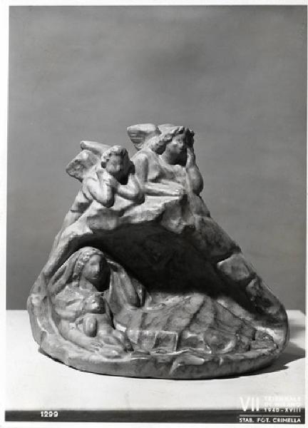 VII Triennale - Mostra dell'E.N.A.P.I. - Ceramica - Scultura in ceramica "Natività"