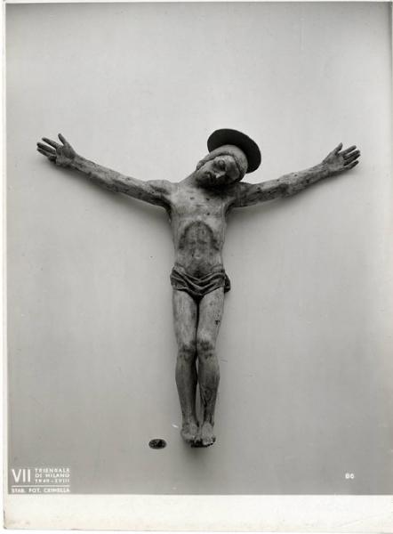 VII Triennale - Mostra dell'arte sacra - Crocifisso di legno
