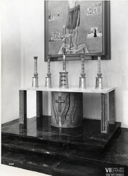 VII Triennale - Mostra dell'arte sacra - Altare in marmo