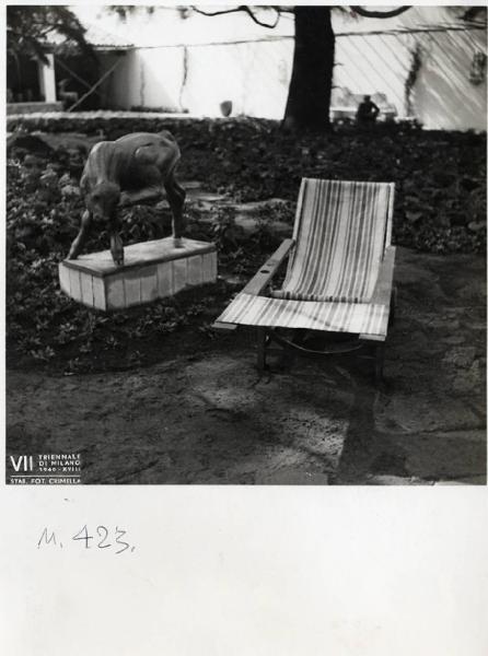 VII Triennale - Sezione del giardino - Poltrona sdraio con poggiapiedi