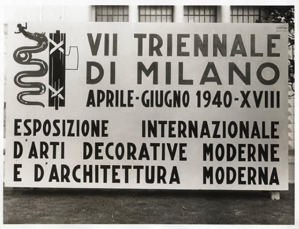 VII Triennale - Pubblicità e grafica - Cartellone pubblicitario