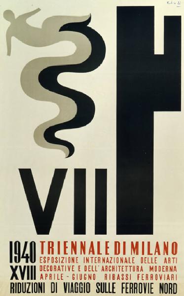 VII Triennale - Manifesto ufficiale - Enrico Ciuti