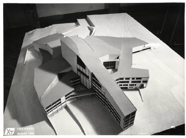 X Triennale - Germania - Modello del teatro di Kassel - Hans Scharoun - Hermann Mattern