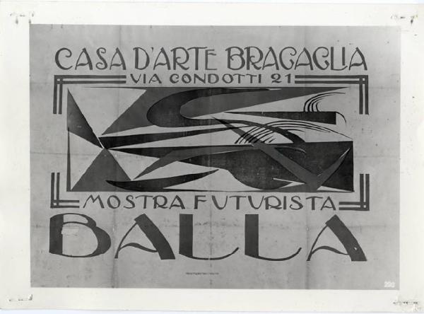 X Triennale - Salone d'onore. I trent'anni della Triennale 1924-54 - Manifesto per mostra - Giacomo Balla