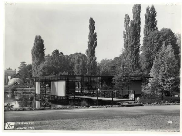 X Triennale - Parco Sempione - Mostra dell'architettura in movimento - Padiglione Finmare-Finmeccanica - Renzo Zavanella - Giulio Minoletti - Mario Tevarotto