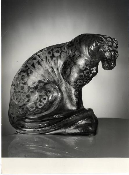 XI Triennale - Sezione della Cecoslovacchia - Scultura in cristallo a ruota "Leopardo" - Frantisek Zemek