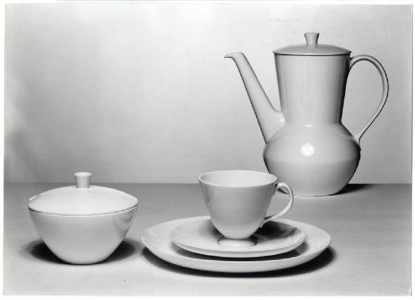 XI Triennale - Sezione dell'Olanda - Servizio da caffè in ceramica "Parisienne" - Pierre Daems
